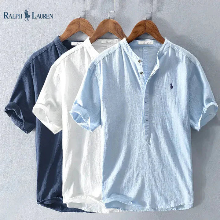 Camisa de lino premium para hombre de verano