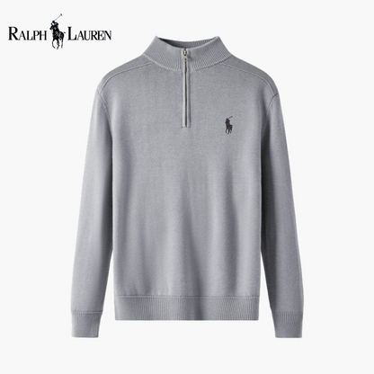 Maglione Mezza Zip in Lana Merino ᏒᏞ