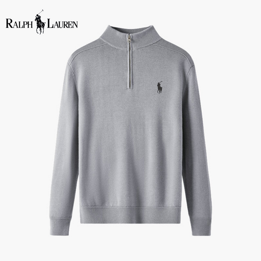 Maglione Mezza Zip in Lana Merino ᏒᏞ