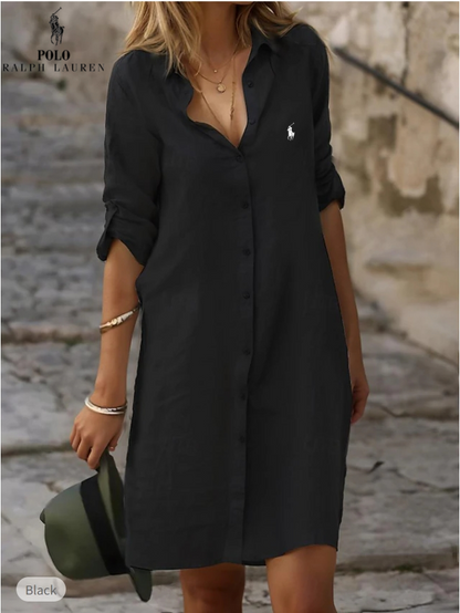 RL™ | Abito camicia essenziale in lino e cotone (Pezzi limitati)