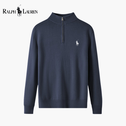 Maglione Mezza Zip in Lana Merino ᏒᏞ