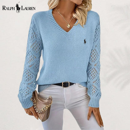RL | Maglione in maglia traforata