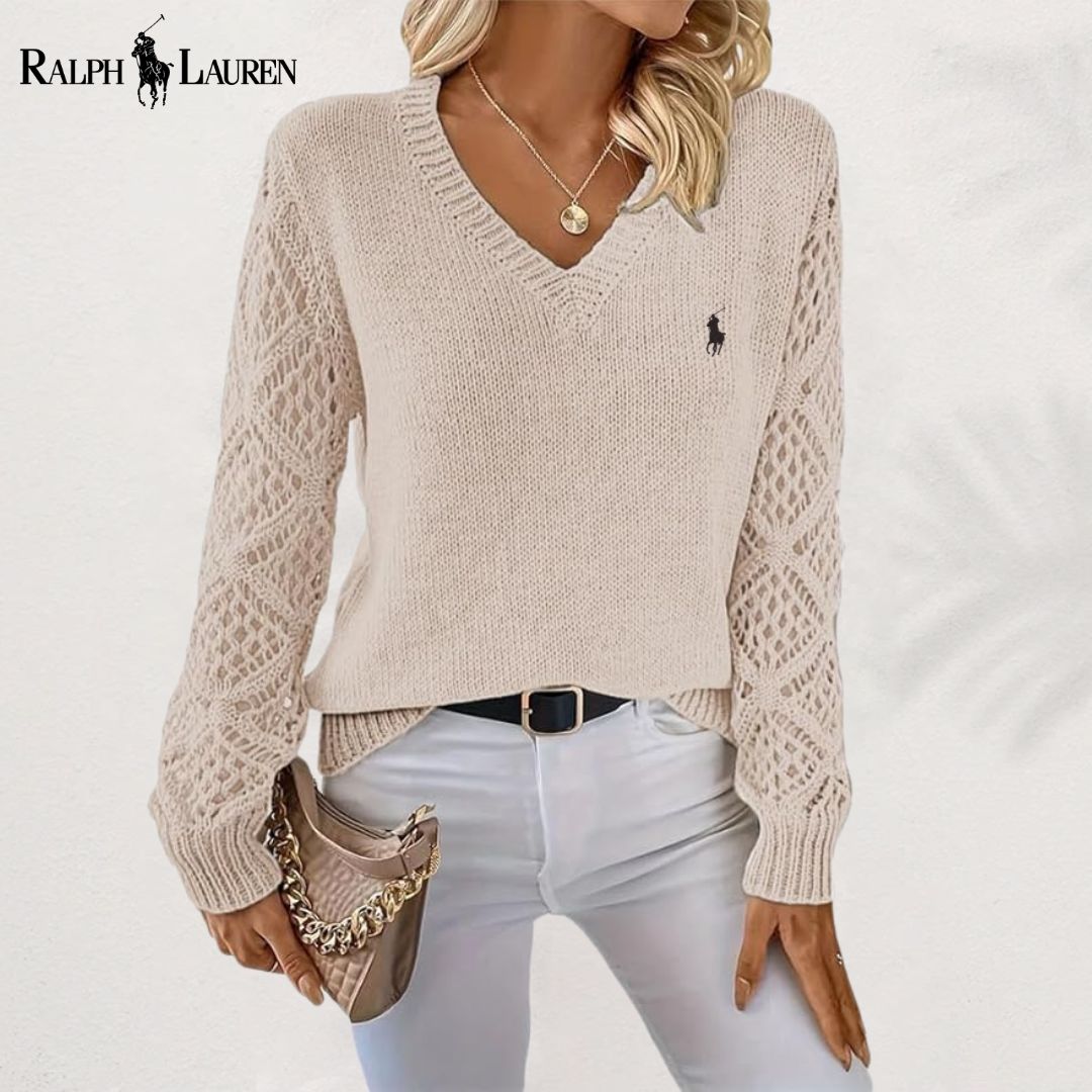 RL | Maglione in maglia traforata
