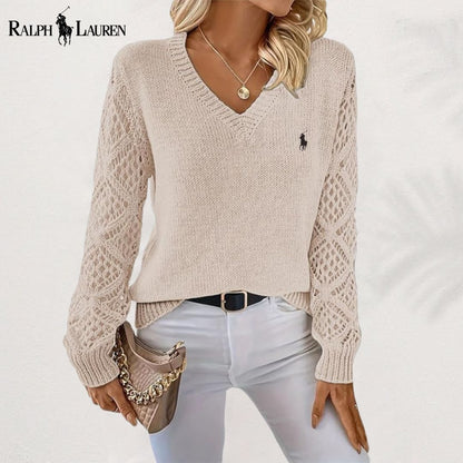 RL | Maglione in maglia traforata