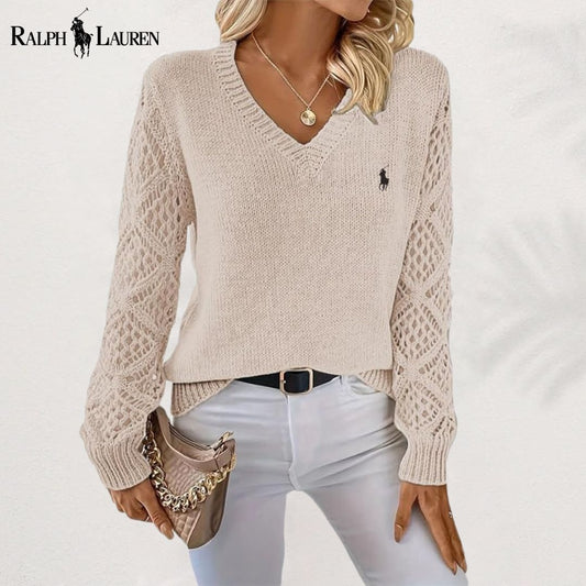 RL | Maglione in maglia traforata