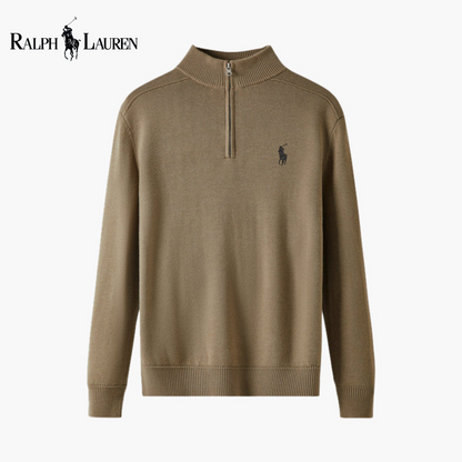 Maglione Mezza Zip in Lana Merino ᏒᏞ