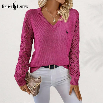 RL | Maglione in maglia traforata