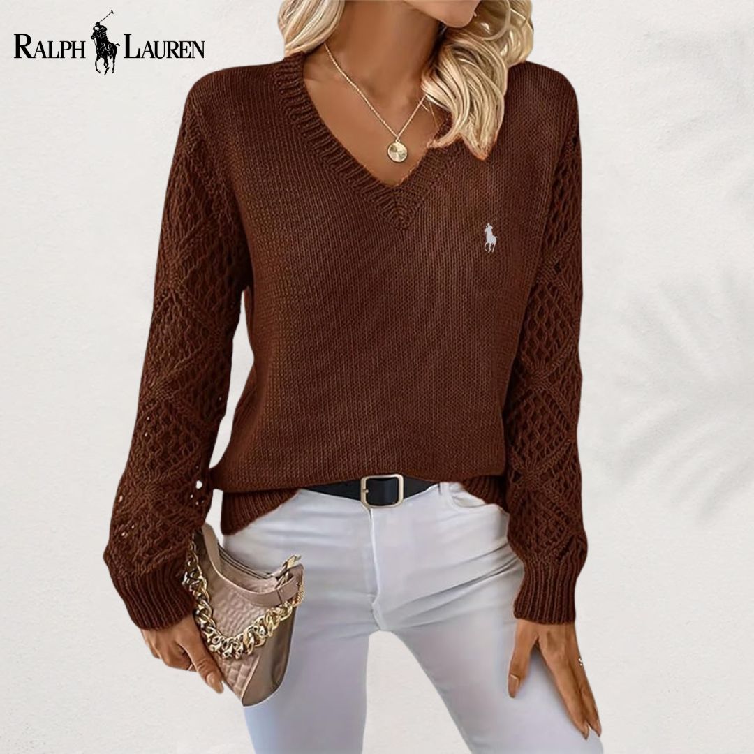 RL | Maglione in maglia traforata