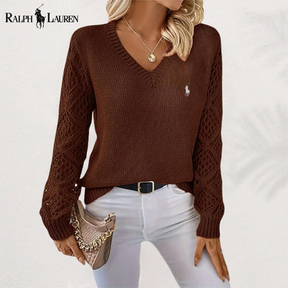 RL | Maglione in maglia traforata