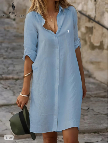 RL™ | Abito camicia essenziale in lino e cotone (Pezzi limitati)