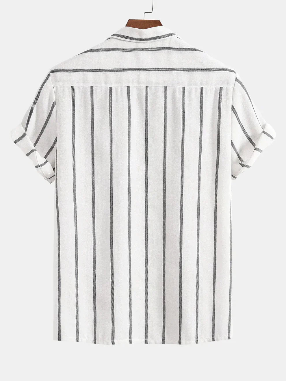 Conjunto de Camisa Cubana a Rayas y Shorts para Hombre