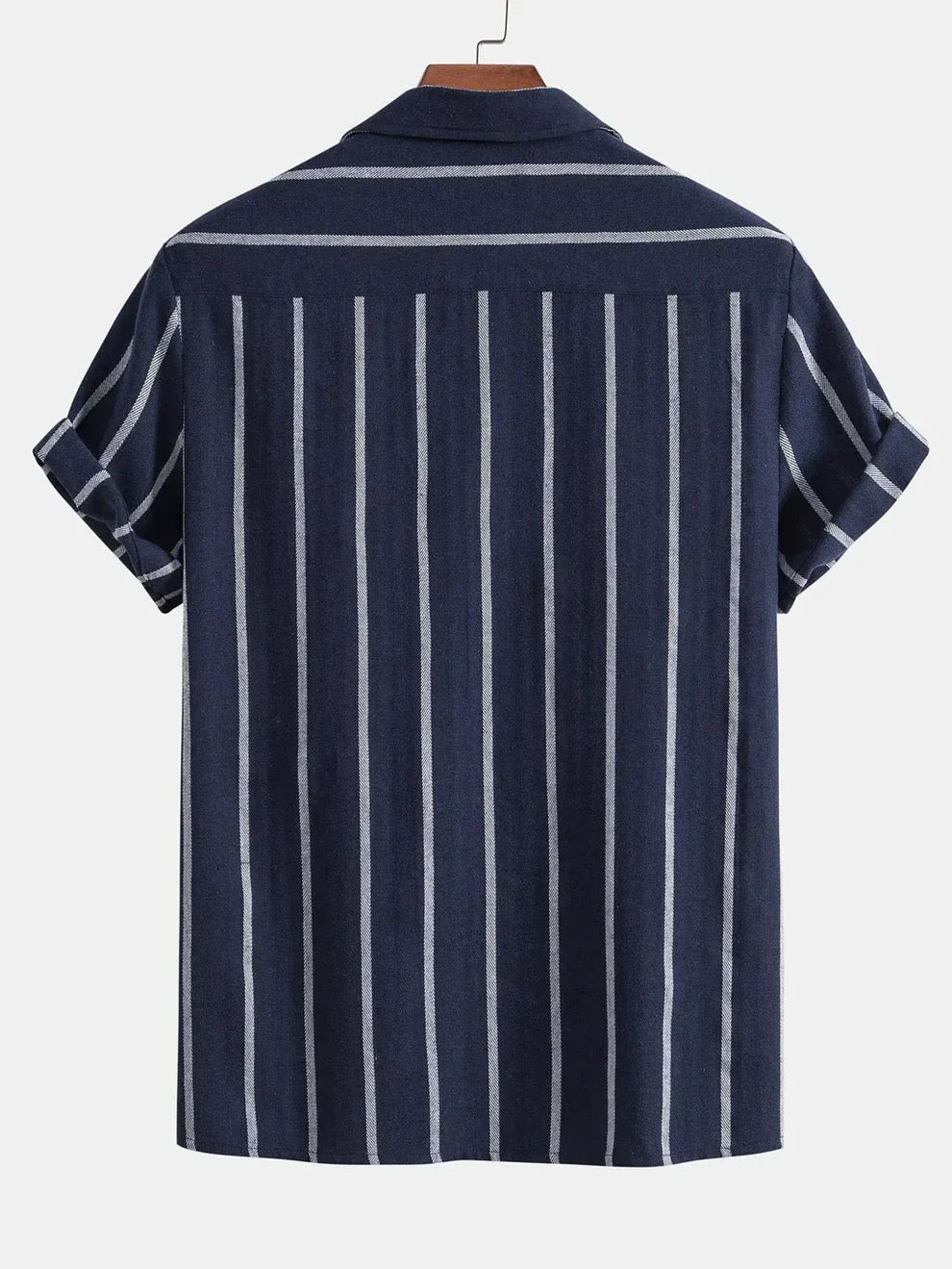 Conjunto de Camisa Cubana a Rayas y Shorts para Hombre