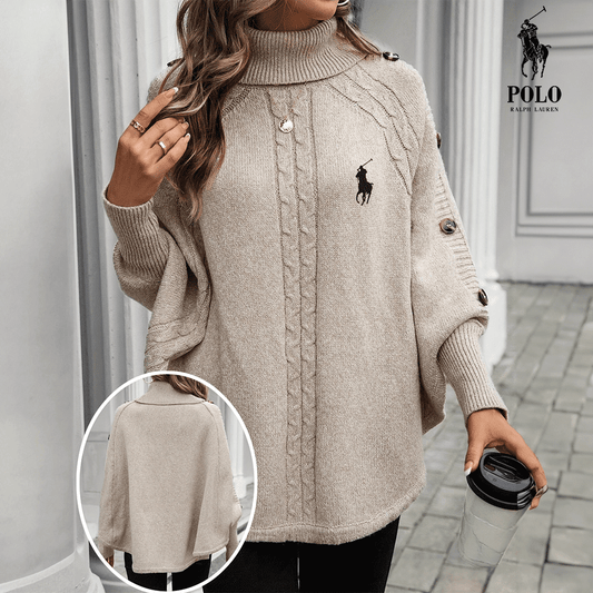 RL | Maglione a collo alto con bottoni