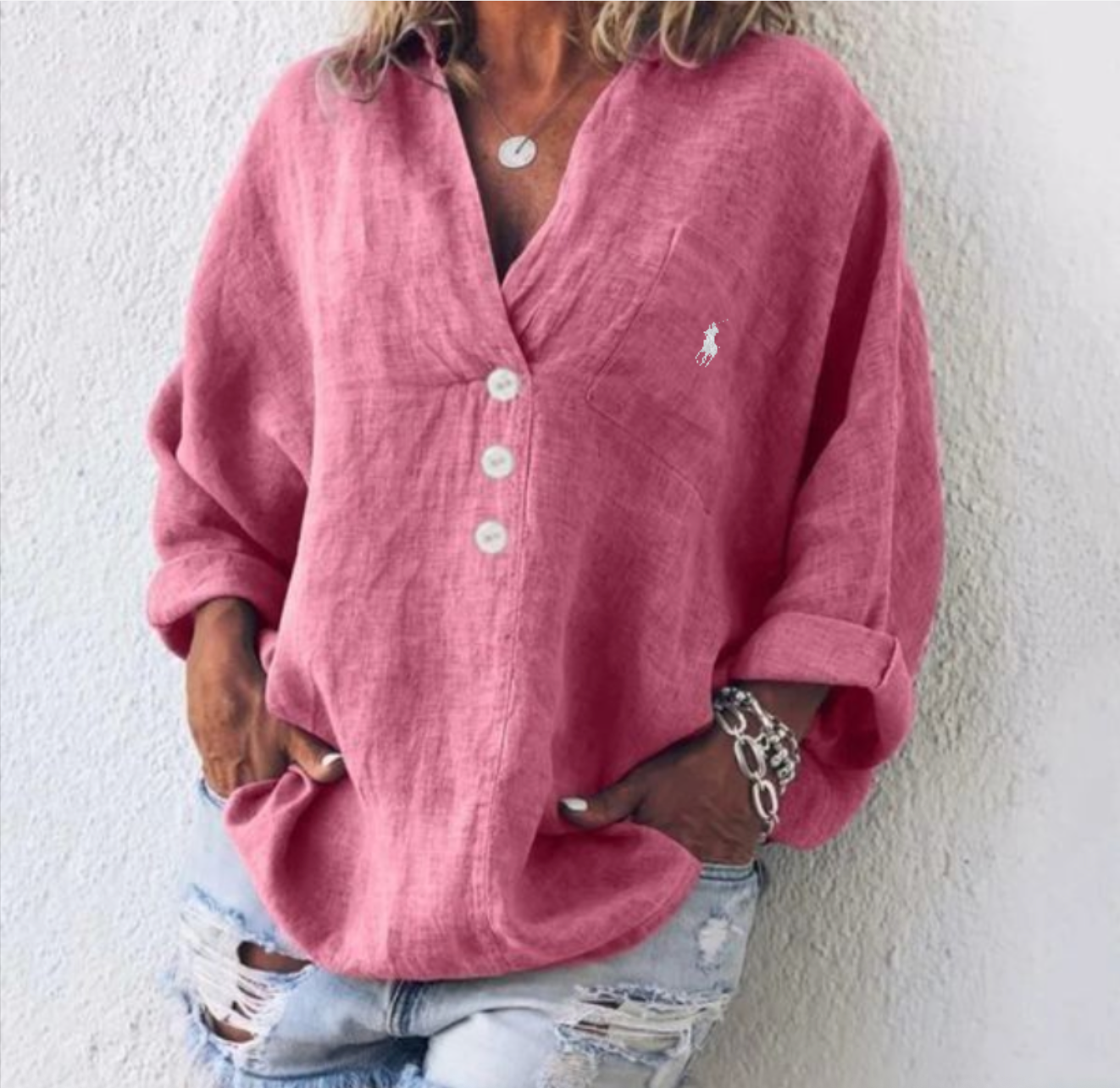 RL - Camicetta Casual Bohémien