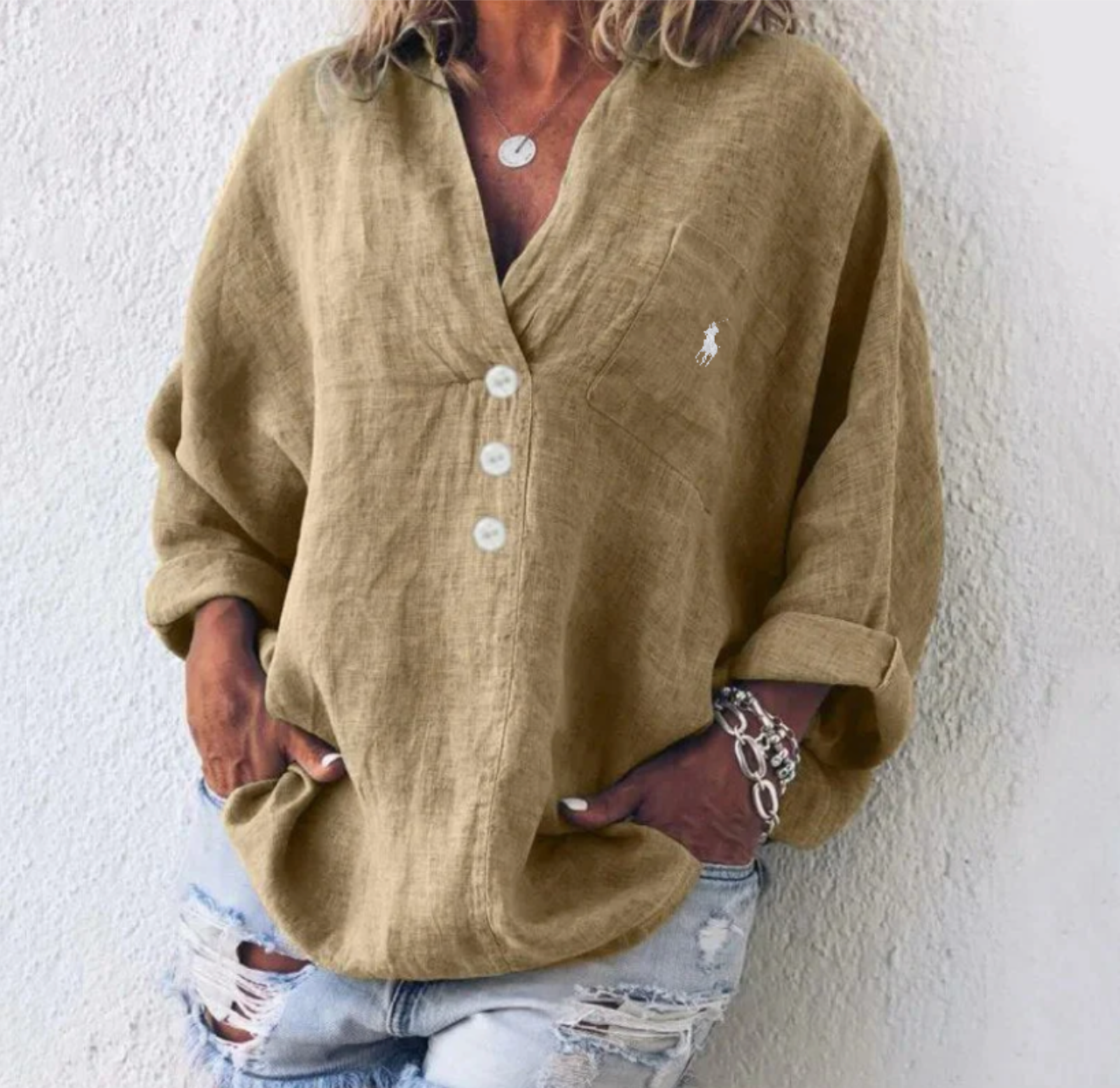 RL - Camicetta Casual Bohémien