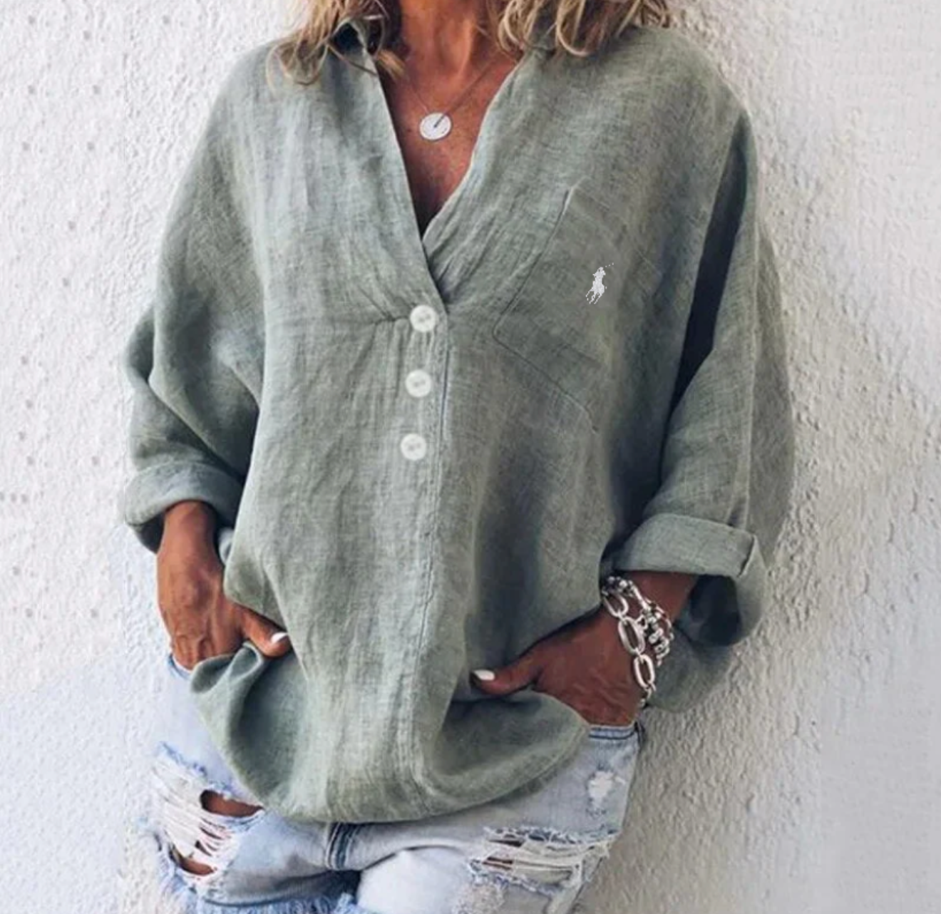 RL - Camicetta Casual Bohémien