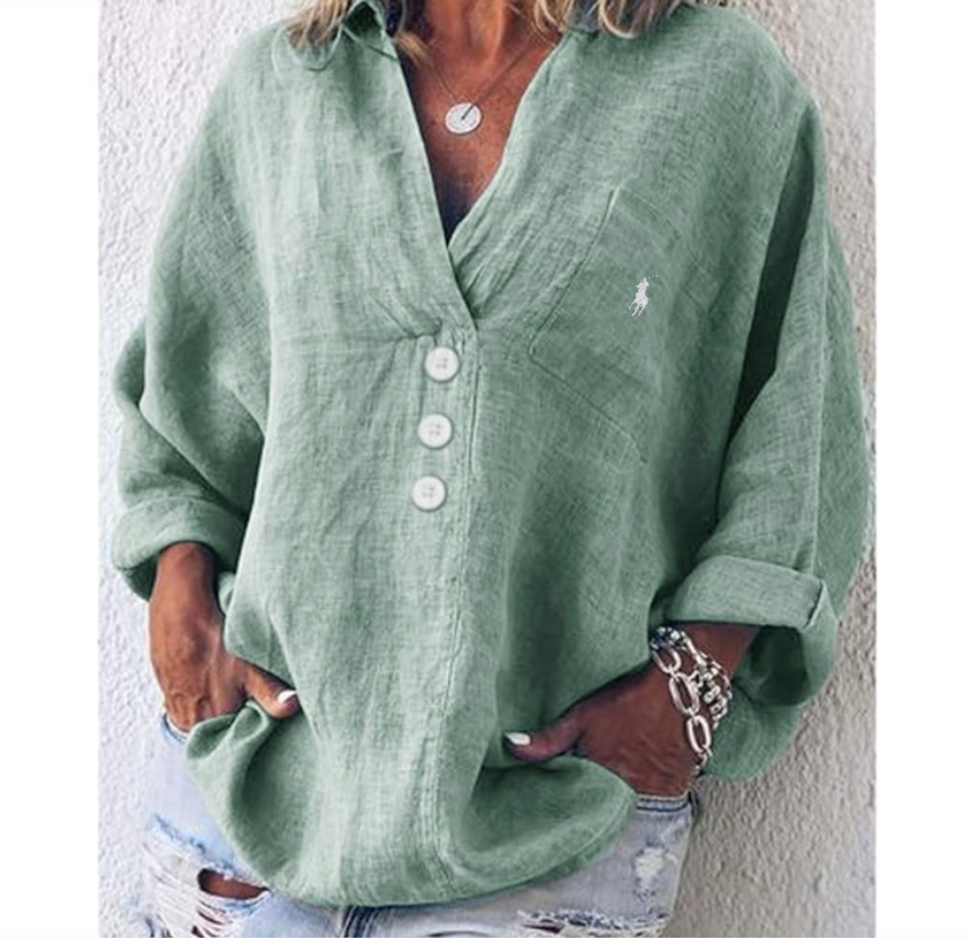 RL - Camicetta Casual Bohémien
