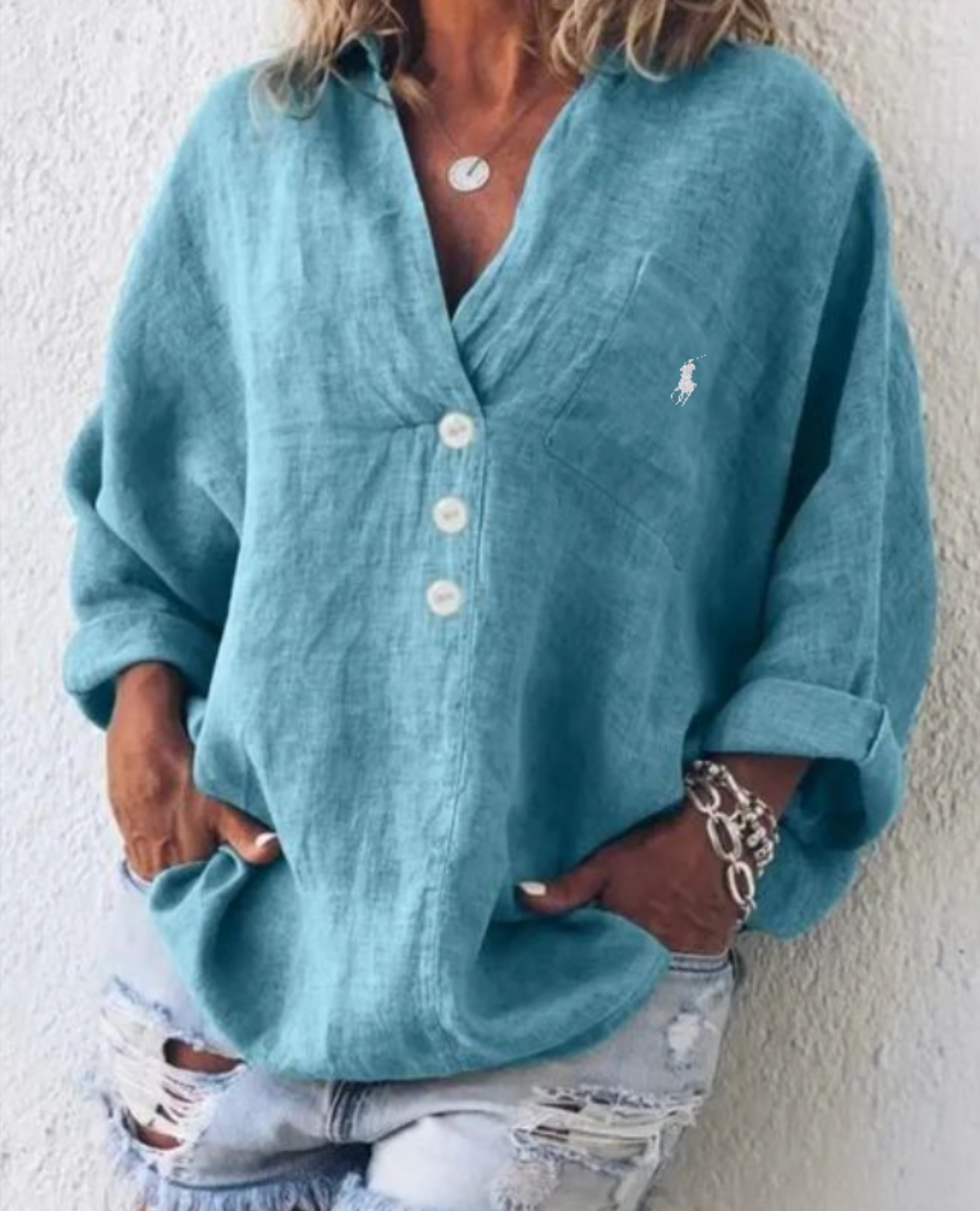 RL - Camicetta Casual Bohémien