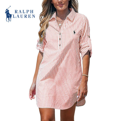 ᏒᏞ - Abito chemisier da donna a righe